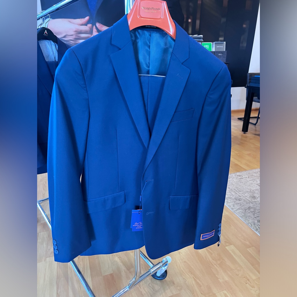 Men's 38r Giorgio Fiorelli Blue Suit